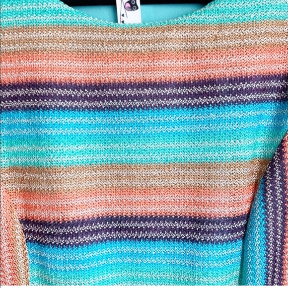 Pink Owl - Striped Knitted Dress - Size Small - Picture 2 of 5